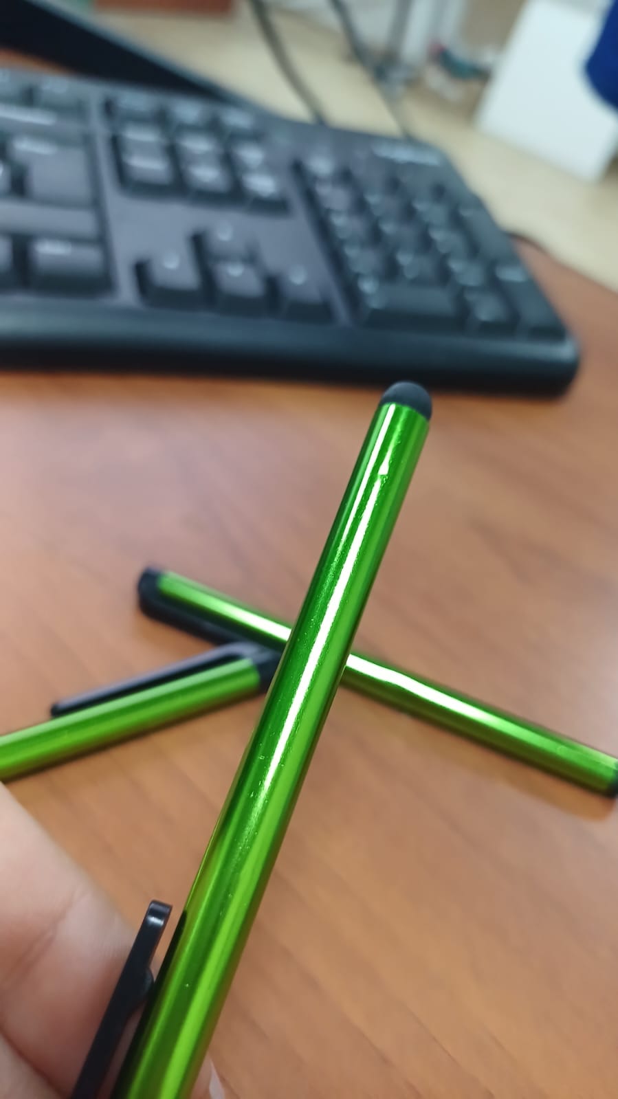 Стилус металлический Touch Smart Phone Tablet PC Universal, зеленое яблоко (Р) Стилус металлический Touch Smart Phone Tablet PC Universal, зеленое яблоко (Р)