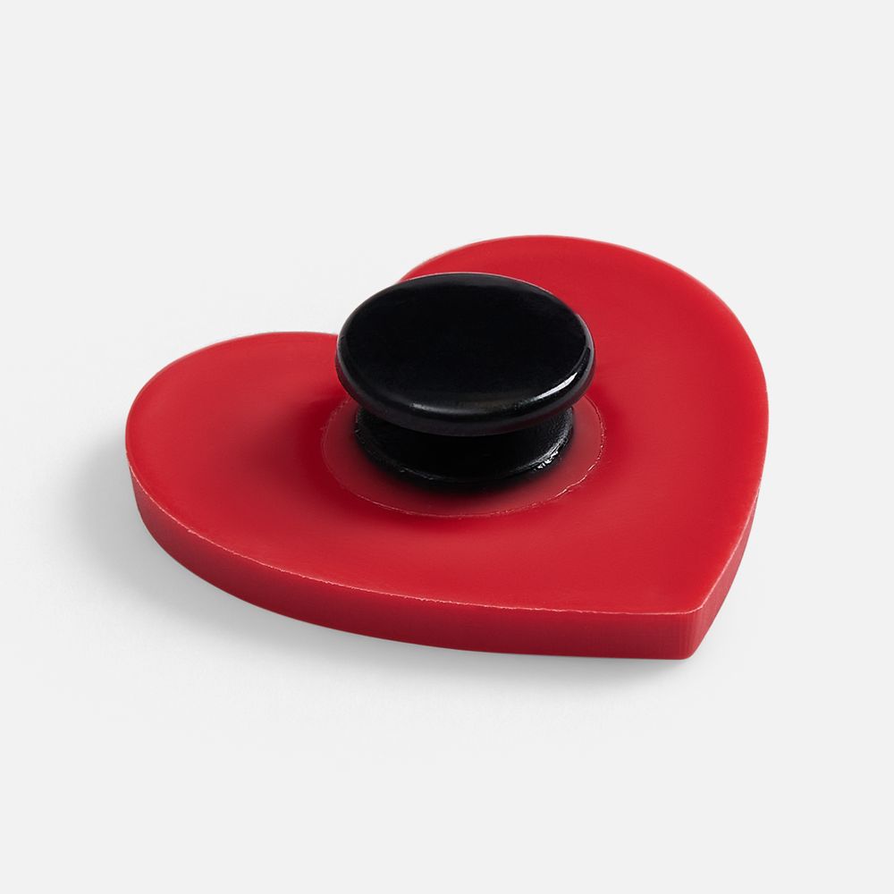 Джибитс из ПВХ «Сердце», красный