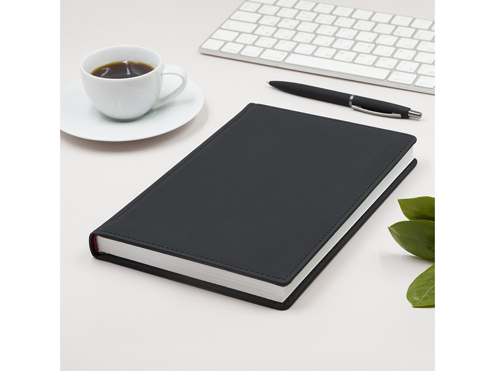 Ежедневник А5 датированный Velvet 2022, черный Ежедневник А5 датированный Velvet 2022, черный