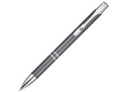 Шариковая ручка Moneta из переработанного алюминия (черные чернила) - Серый