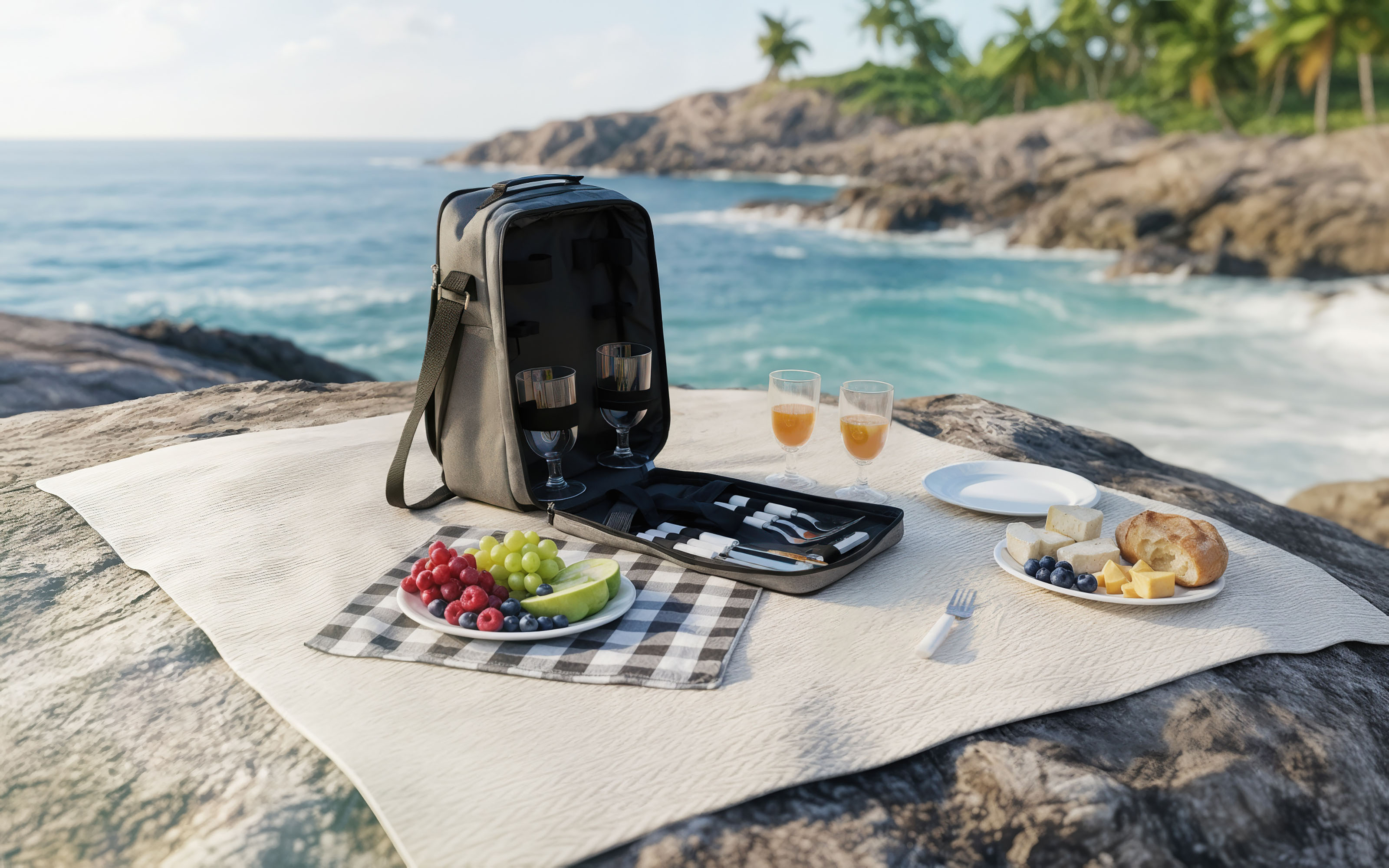 Набор для пикника "Эквадор" на 4 персоны с холодильным отделением