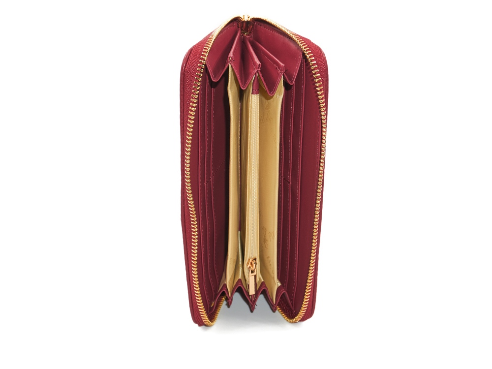 Кошелек женский Beverly Hills Polo Club, красный/желтое золото