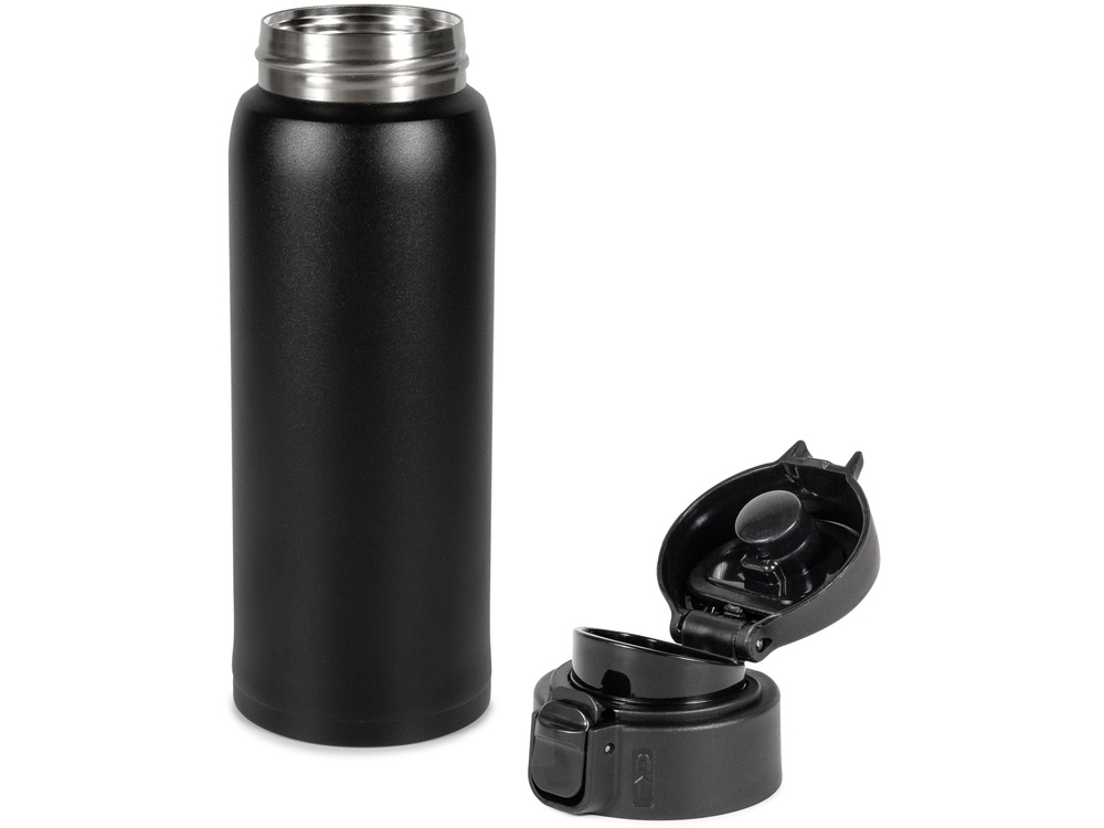 Термокружка Relaxika 701 (0,48 литра), черная (без лого)