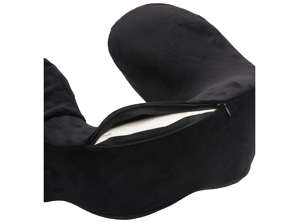 Подушка для путешествий с эффектом памяти Мемо Bluewinder Black