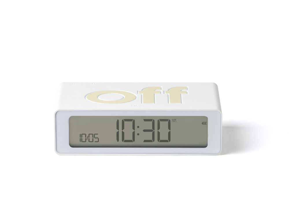 Часы настольные Flip Mini, белый