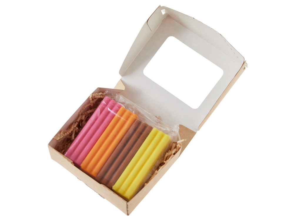 Набор Съедобный пластилин 4 кусочков (без ножа)