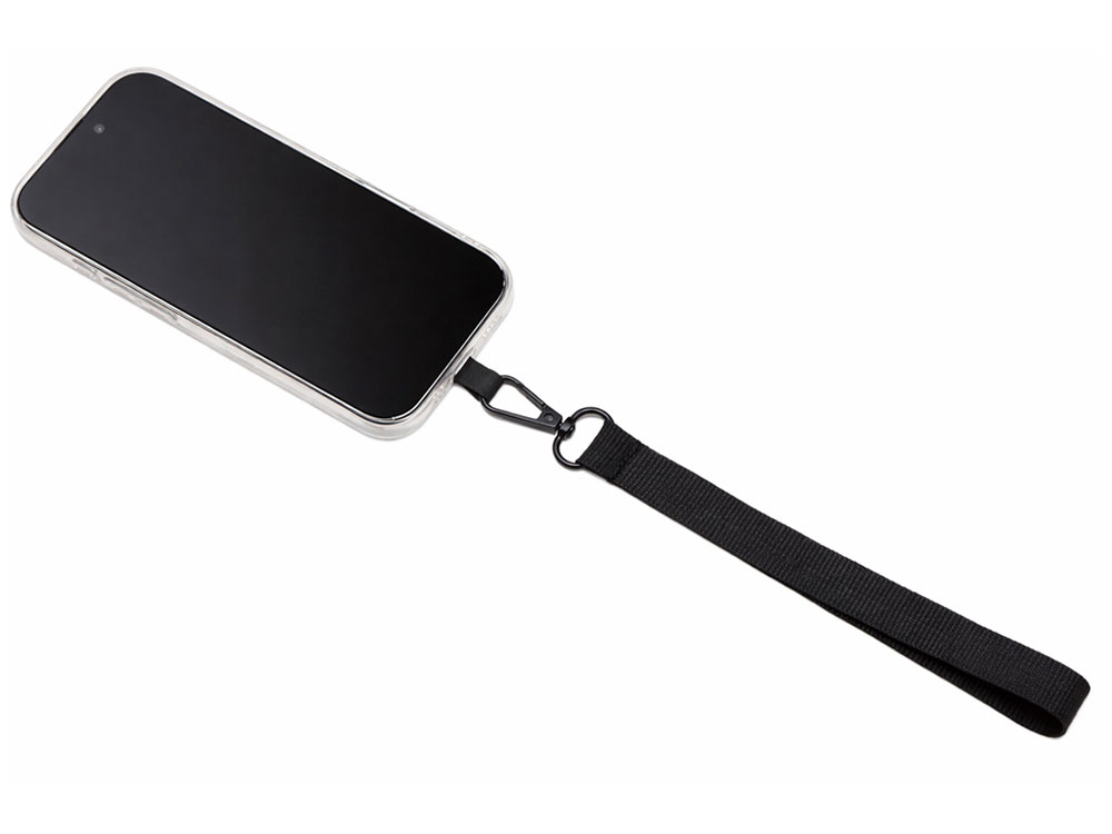 Ремешок на руку для телефона Рист, черный