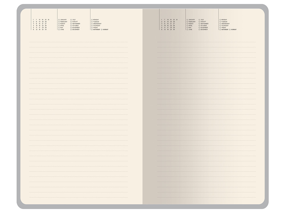 Ежедневник недатированный А5 Total beige с нашивкой, бежевый