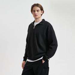 Толстовка на молнии унисекс Флоу (Flow), черная, размер 5XL/6XL