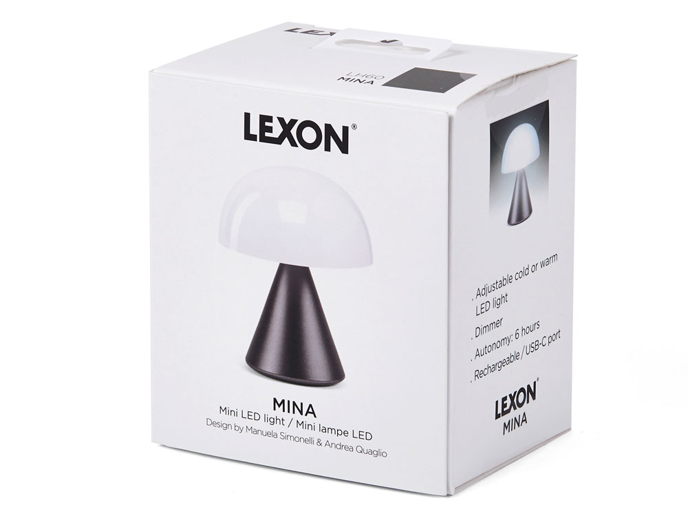 Лампа интерьерная Mina, Gun metal