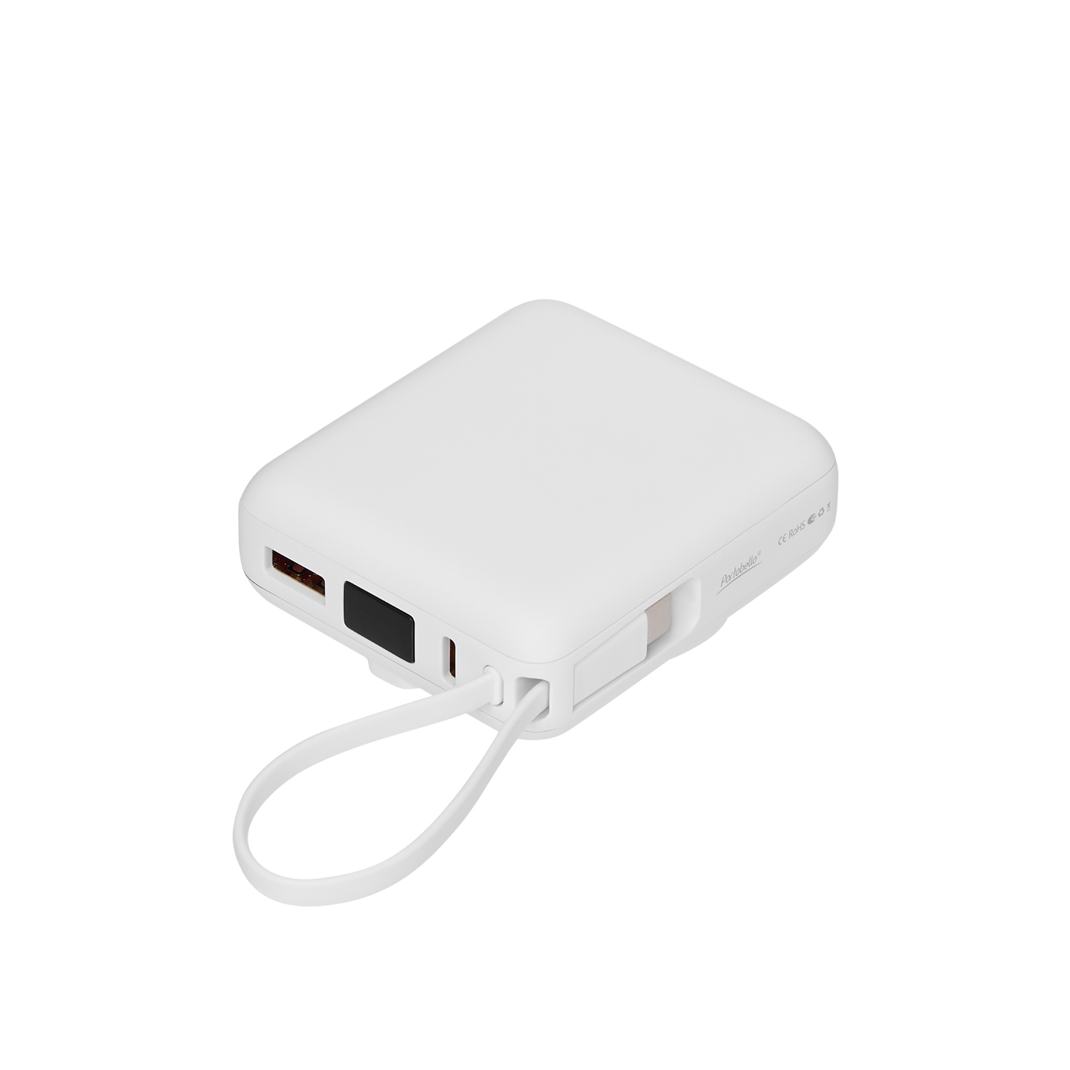 Внешний аккумулятор с подсветкой Риттер PD (Ritter PD) 10000mAh с функцией беспроводной зарядки 15W, белый Внешний аккумулятор с подсветкой Риттер PD (Ritter PD) 10000mAh с функцией беспроводной зарядки 15W, белый
