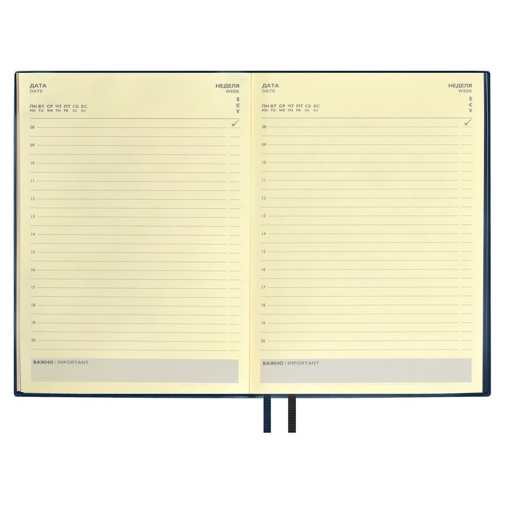 Ежедневник Avila, недатированный, синий Ежедневник Avila, недатированный, синий