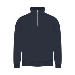Толстовка на молнии унисекс FLOW, темно-синяя, размер 3XL/4XL Толстовка на молнии унисекс FLOW, темно-синяя, размер 3XL/4XL