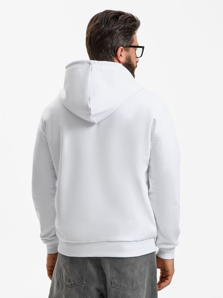 Толстовка унисекс оверсайз Sartoro, белая Толстовка унисекс оверсайз Sartoro, белая