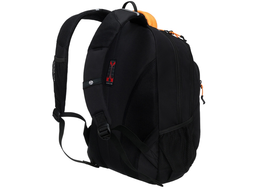 Рюкзак TORBER ROCKIT черный/оранжевый, полиэстер/добби, 32x15x46 см, 22 л Рюкзак TORBER ROCKIT черный/оранжевый, полиэстер/добби, 32x15x46 см, 22 л