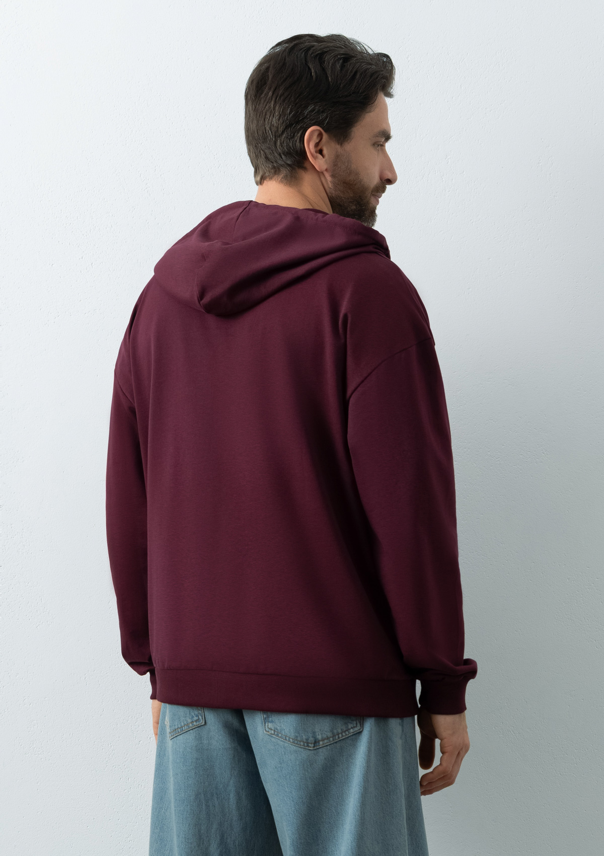 Толстовка STAN Oversize Zip с капюшоном футер без начёса 240, 99