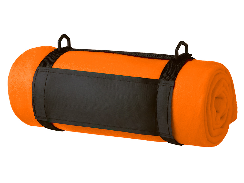 Плед Нежность с плечевым ремнем, оранжевый