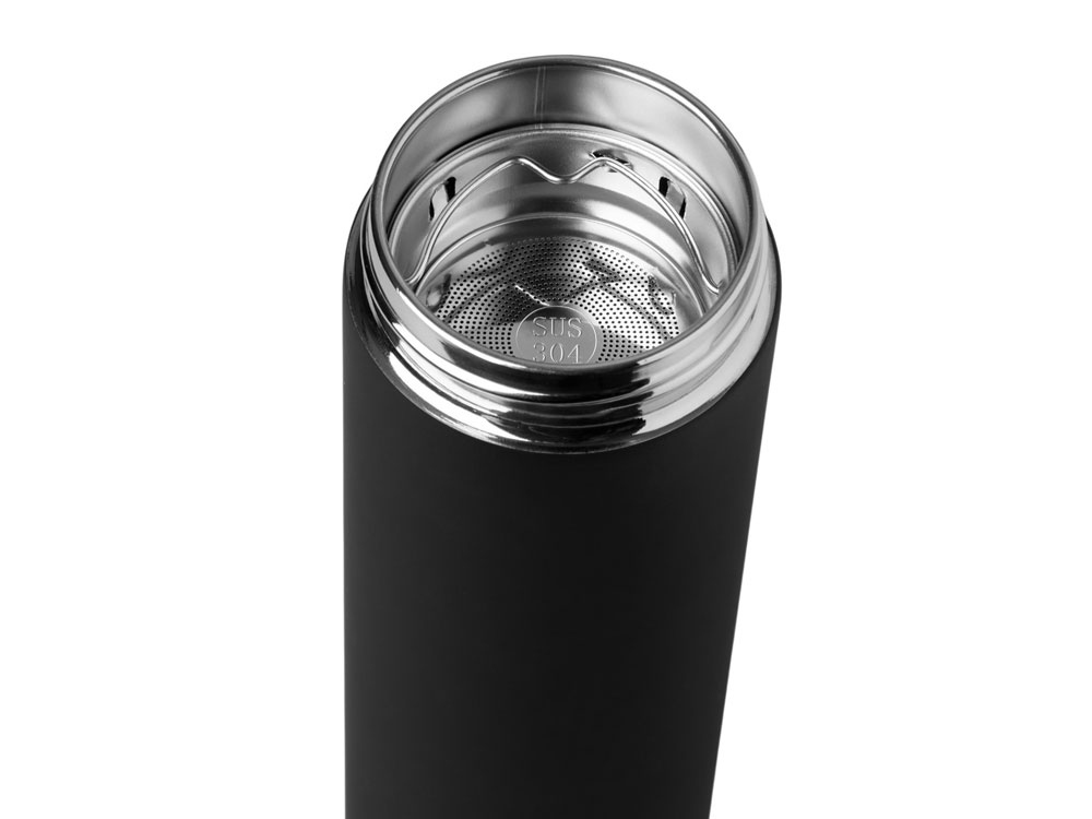 Вакуумный термос Vacuum Flask C1, soft touch, 420мл, черный