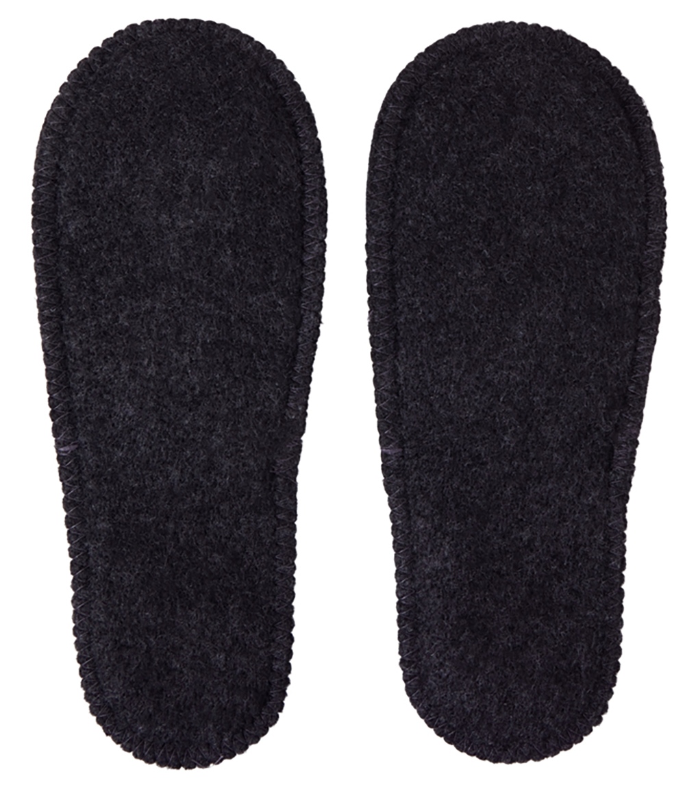 Тапочки белые/серые с отворотом без вышивки