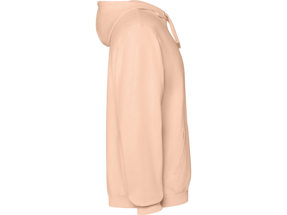 Толстовка с капюшоном KENIA унисекс, светло-абрикосовый выстиранный