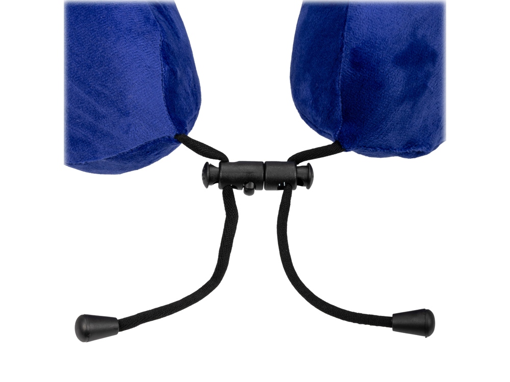 Подушка TORBER, дорожная, с эффектом памяти, синяя, полиэстер+спандекс, 26 х 27 х 10 см