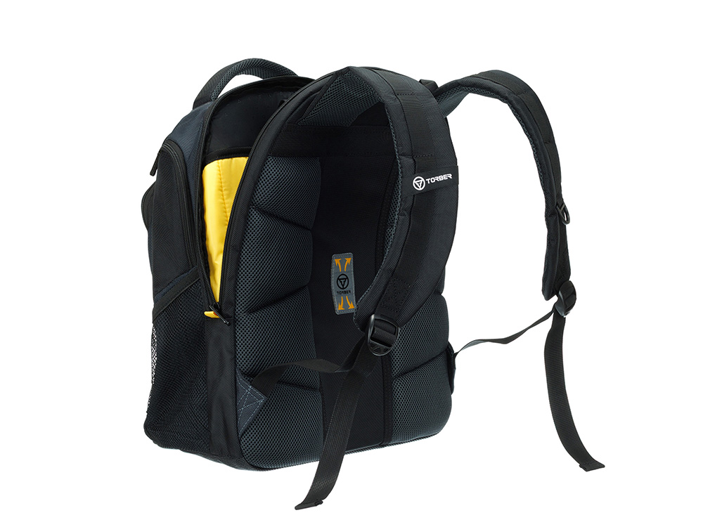 Рюкзак TORBER МЕГАПОЛИС с отделением для ноутбука 15.6, чёрный/серый, полиэстер, 35,5 х 23 х 45 см Рюкзак TORBER МЕГАПОЛИС с отделением для ноутбука 15.6, чёрный/серый, полиэстер, 35,5 х 23 х 45 см