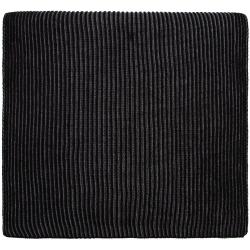 Шарф Nobilis, черный с серым меланжем