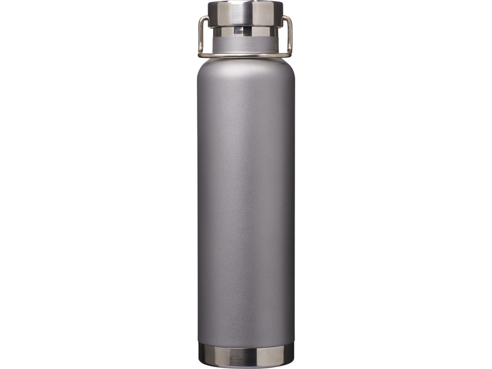 Бутылка для воды с вакуумной изоляцией Thor объемом 650 мл из переработанной нержавеющей стали, сертифицированной по стандарту RCS - Серый
