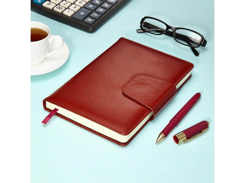 Ежедневник А5 недатированный Prestige, коричневый (Р)