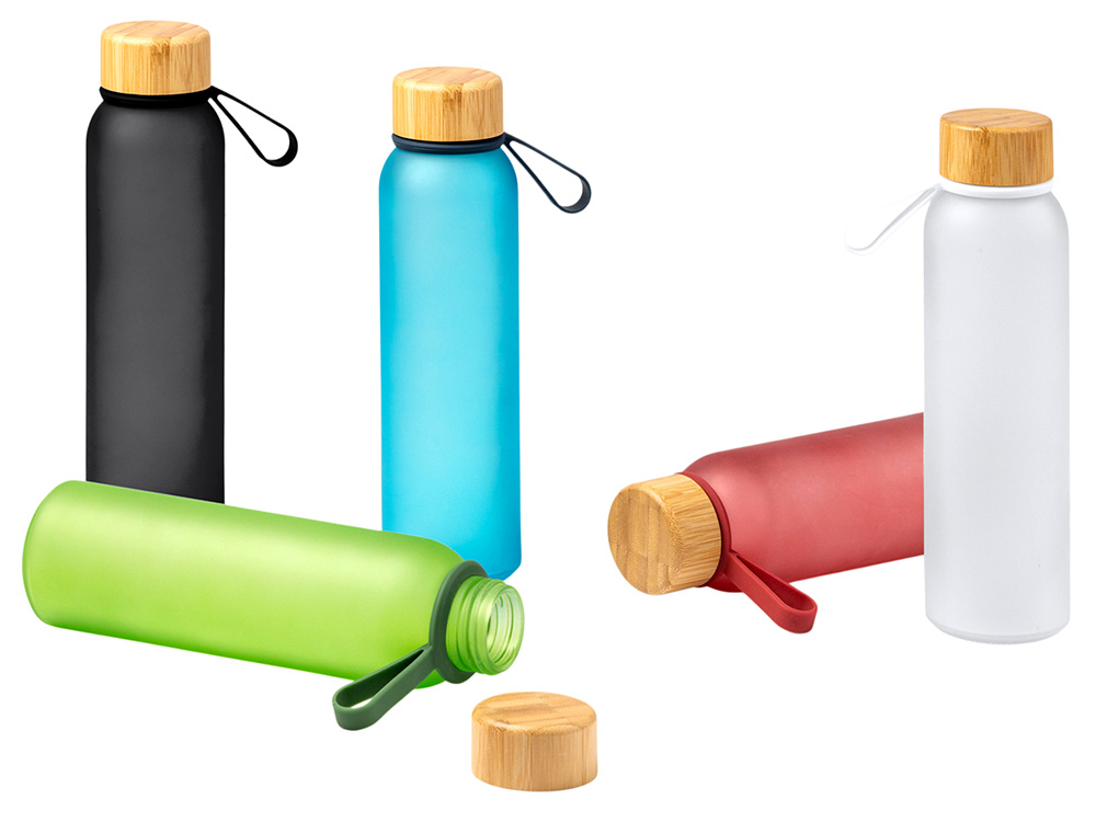 Бутылка из переработанного стекла  VOZNAN черный