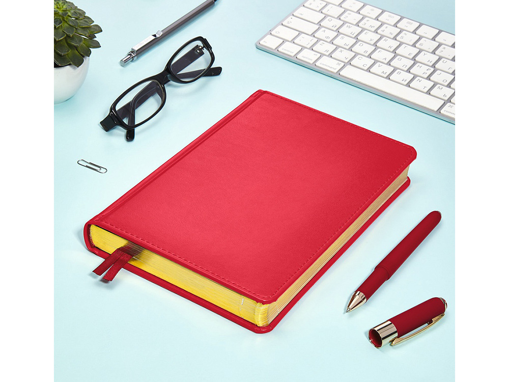 Ежедневник недатированный А5 Parliament, красный