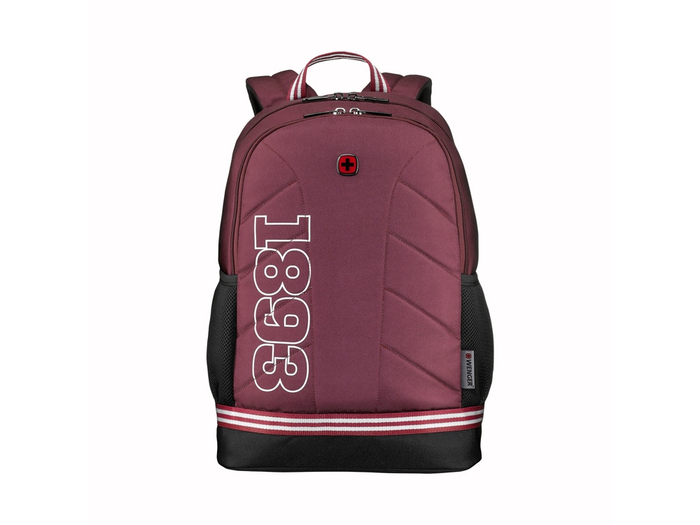 Рюкзак WENGER Collegiate Quadma 16, красный, 100% полиэстер, 33х17х43 см, 22 л