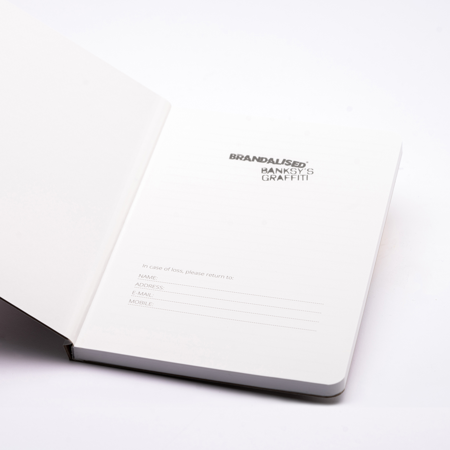 Блокнот линованный Pininfarina Banksy Метатель цветов из каменной бумаги, А5