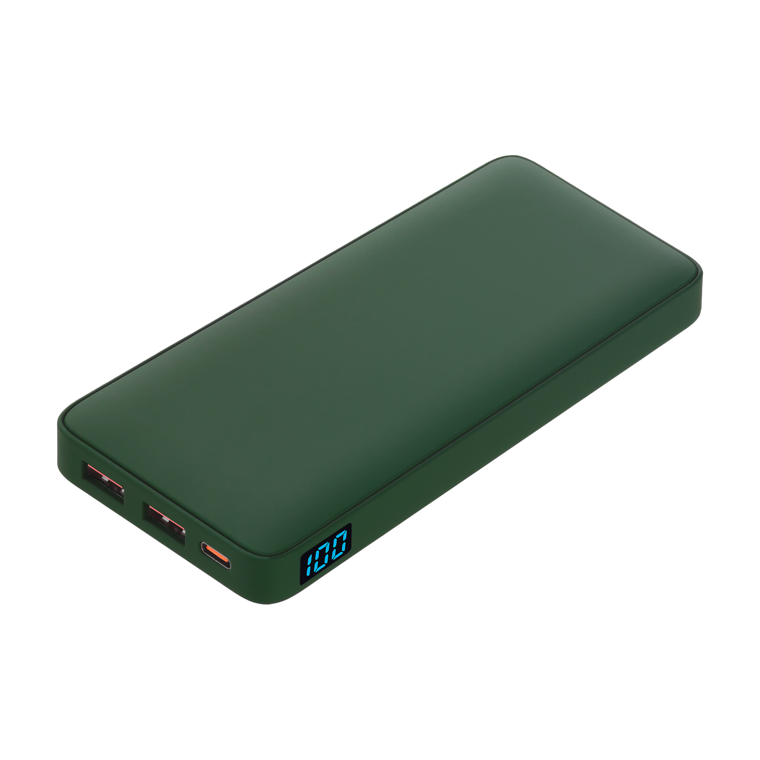 Внешний аккумулятор с подсветкой Ancor PD Plus 10000 mAh, зеленый