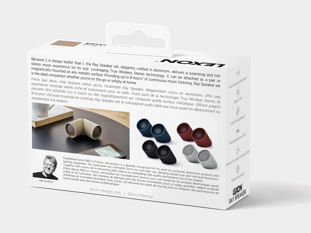Беспроводная колонка Ray Speaker, синий Беспроводная колонка Ray Speaker, синий
