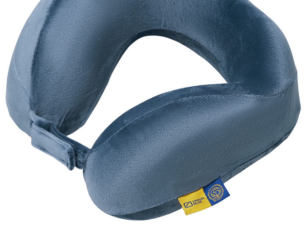 Подушка для путешествий с эффектом памяти Travel Blue Tranquility Pillow, увеличенная (212), цвет синий
