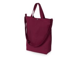 Сумка Helfer из хлопка на кнопке с регулирующейся лямкой, бордовый