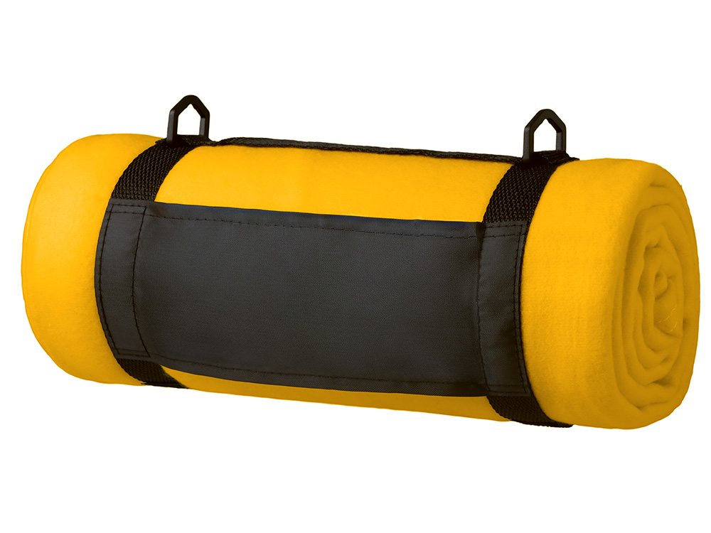 Плед Нежность с плечевым ремнем, желтый