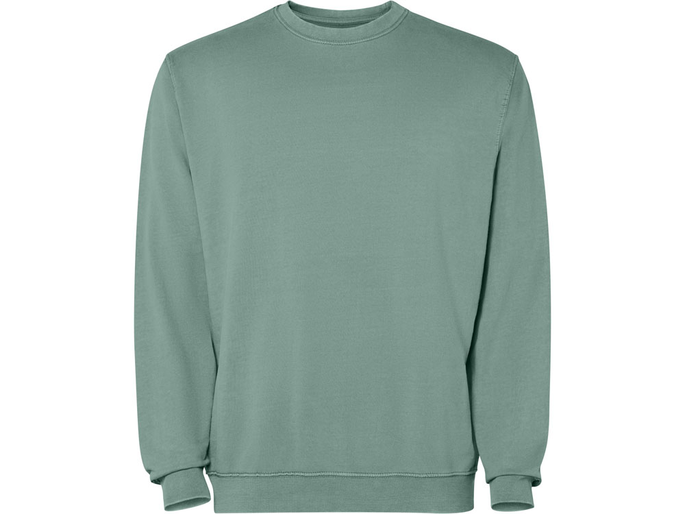 Свитшот Jaya унисекс, сине-зеленый выстиранный