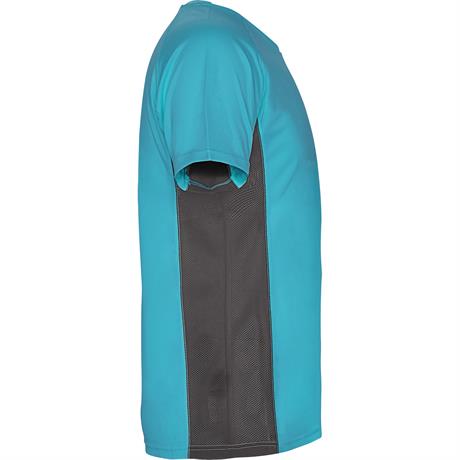 Спортивная футболка SHANGHAI мужская, БИРЮЗОВЫЙ/ТЕМНЫЙ ГРАФИТ M