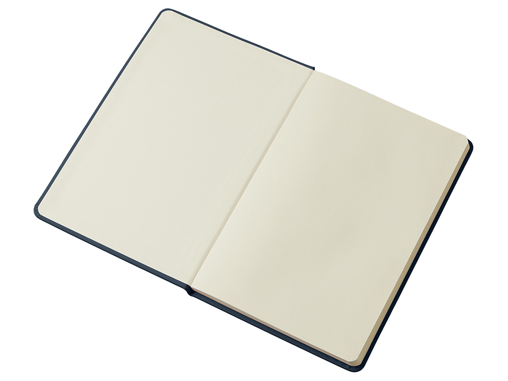 Блокнот в твердой обложке A5 Виспи в клетку, темно-синий