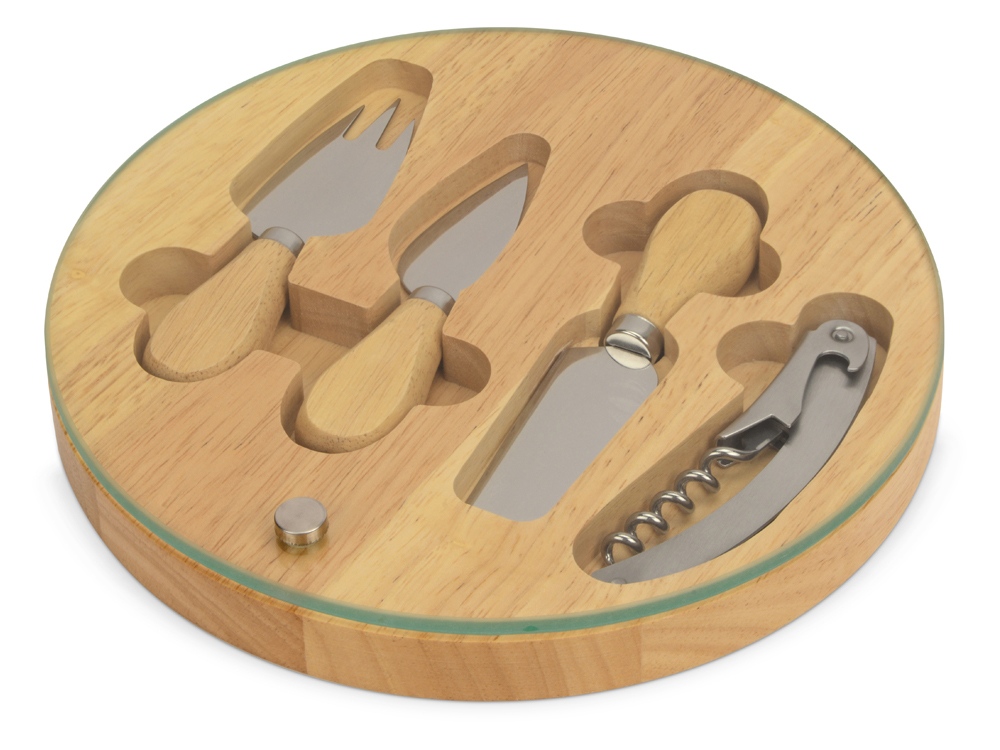 Набор для сыра Rendezvous круглый, со стеклянной крышкой Набор для сыра Rendezvous круглый, со стеклянной крышкой