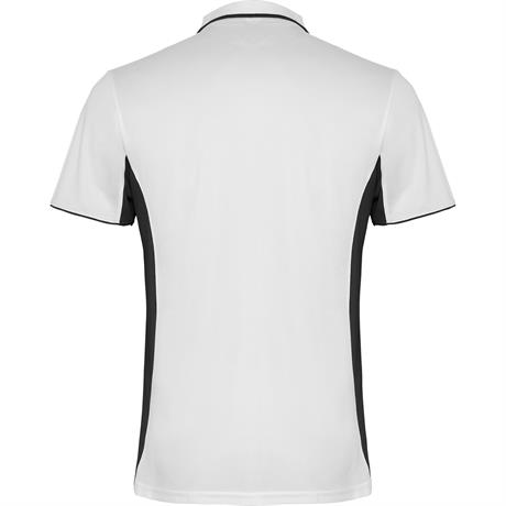 Спортивная футболка поло MONTMELO мужская, БЕЛЫЙ/ЧЕРНЫЙ XL