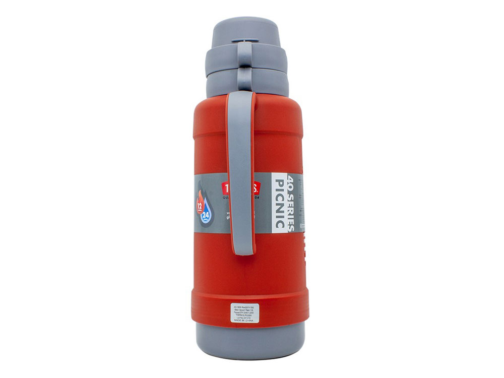Термос со стеклянной колбой тм THERMOS PICNIC 40 Series Red 1,8L