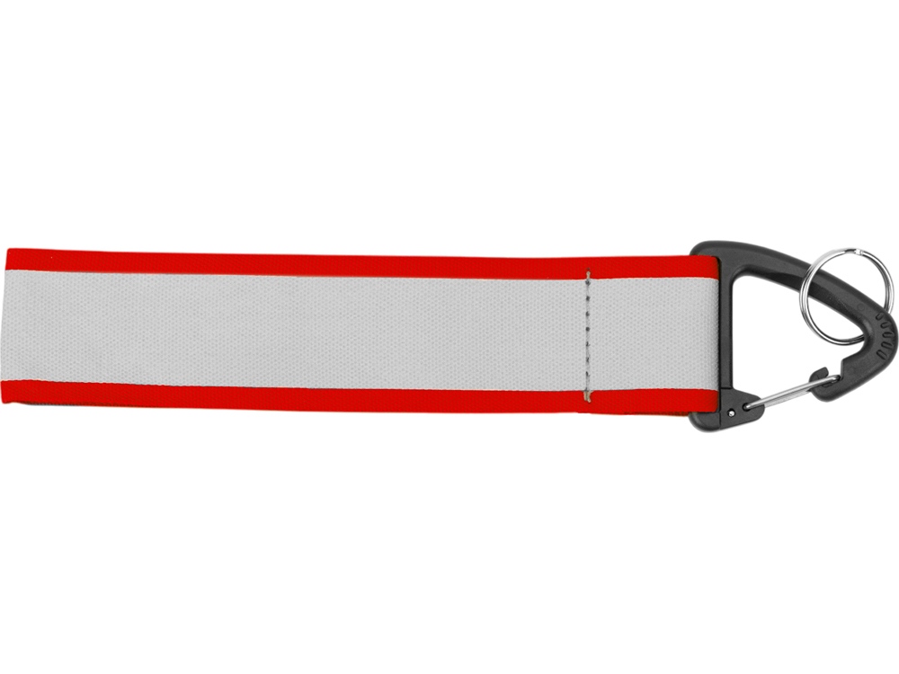 Светоотражающий брелок Reflector, серебристый/красный