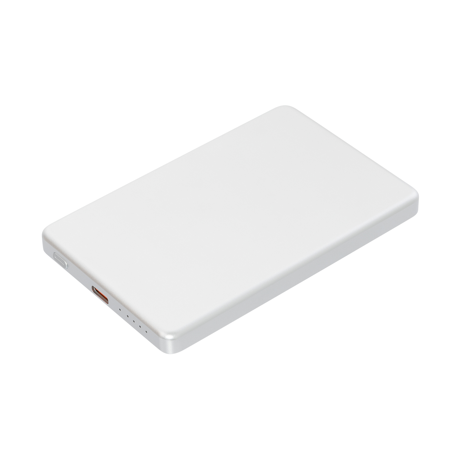 Внешний аккумулятор Атлантис (Atlantis) PD 5000mAh с функцией беспроводной зарядки 15W, серебряный Внешний аккумулятор Атлантис (Atlantis) PD 5000mAh с функцией беспроводной зарядки 15W, серебряный