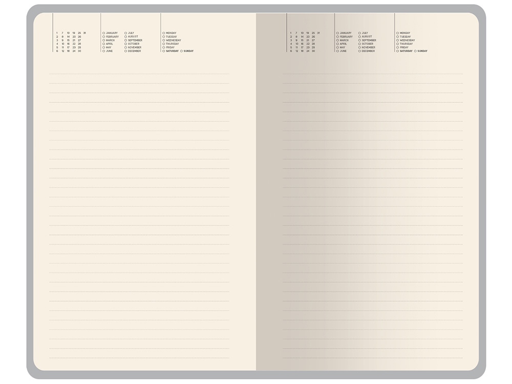 Ежедневник недатированный А5 Valencia, темно-синий