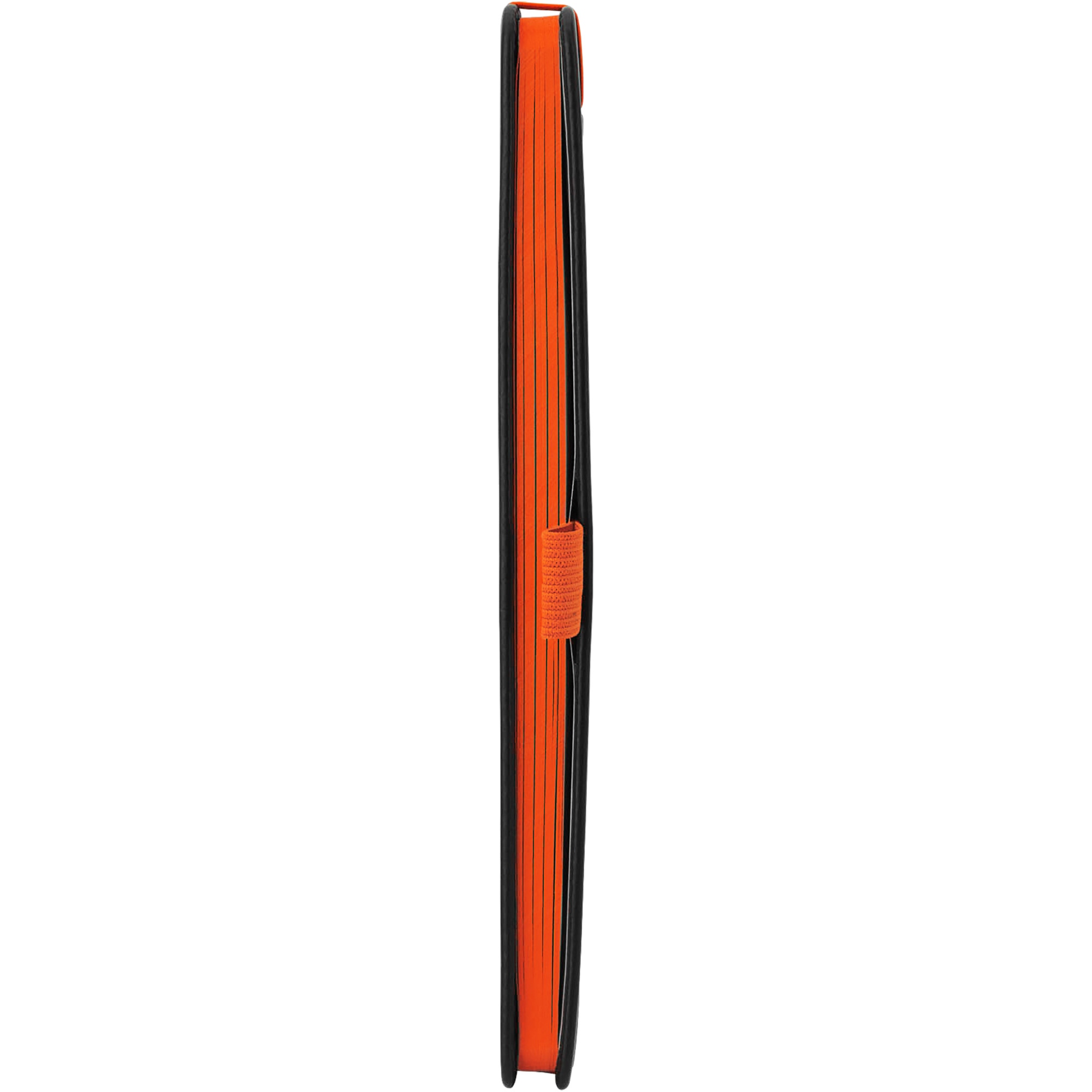 Блокнот ColorNote Black, твердая обложка A5, 80 листов, черный с оранжевым