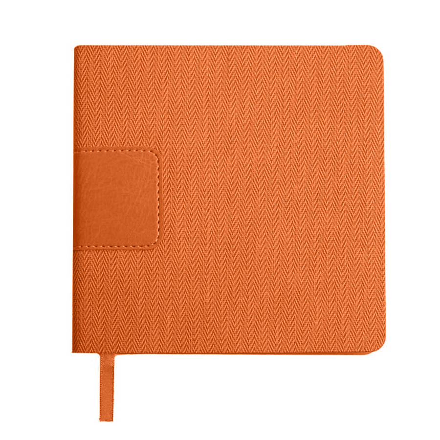 Ежедневник недатированный Scotty, А5-,  оранжевый, кремовый блок, без обреза