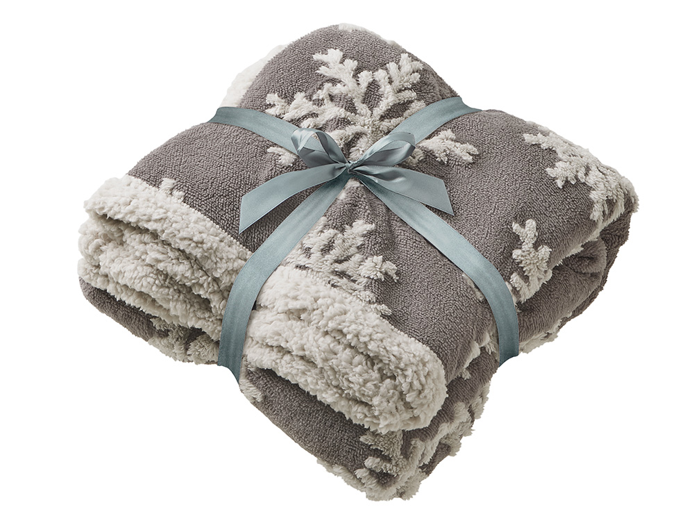 Плед Snowflake новогодний